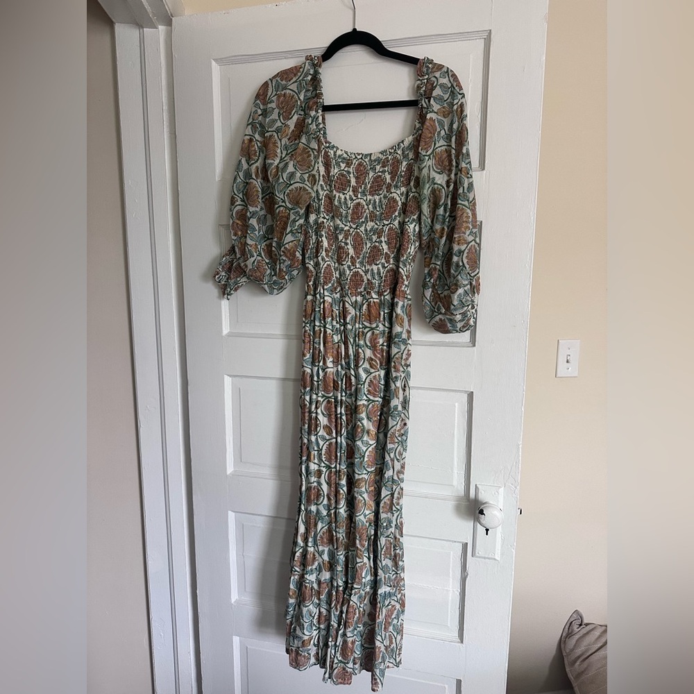 Oliphant Long Sleeve Dress in Earthy Tones
